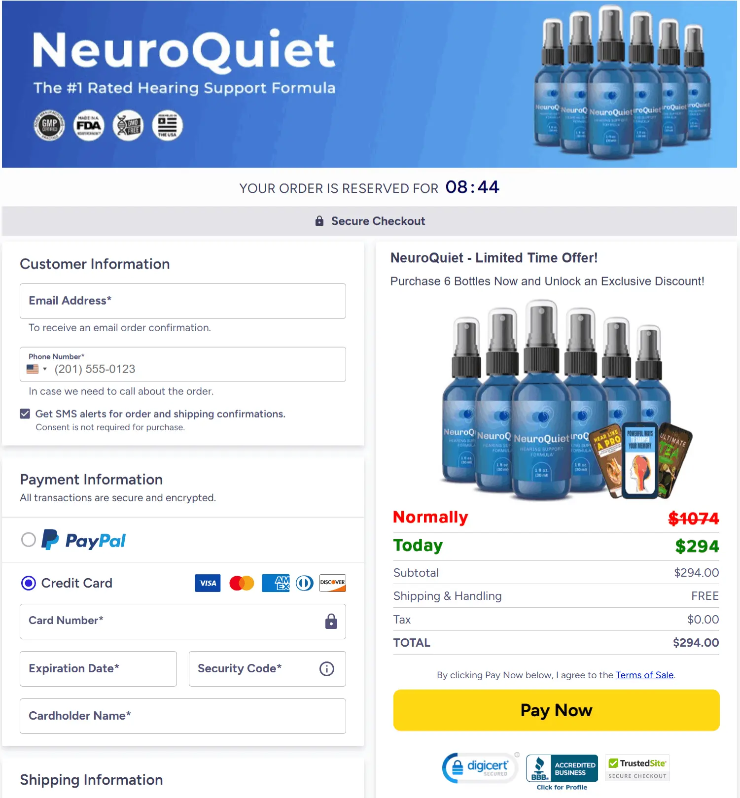 neuroquiet checkout